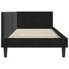 vidaXL Corner Bed Frame with Headboard Black 100 cm x 200 cm Velvet