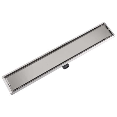 vidaXL Linear Shower Drain 830x140 mm Stainless Steel