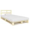 vidaXL Pallet Bed Frame without Mattress Solid Pine Wood 120x200 cm