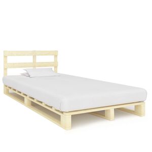 vidaXL Pallet Bed Frame without Mattress Solid Pine Wood 120x200 cm