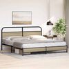 vidaXL Metal Bed Frame without Mattress Sonoma Oak 183x213 cm