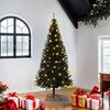vidaXL Christmas Tree with 300 LEDs with Stand Black 180 cm PVC