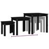 vidaXL Nesting Tables 3 pcs Black Solid Wood Pine