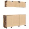 vidaXL Garage Cabinets 6 pcs Smoked Oak Engineered Wood