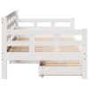 vidaXL Daybed with Drawers without Mattress White 80x200 cm Solid Wood