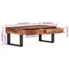 vidaXL Coffee Table 110x60x40 cm Solid Reclaimed Wood