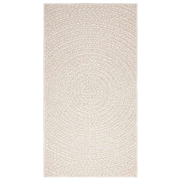 vidaXL Rug ZIZUR Cream 80x150 cm Jute Look Indoor and Outdoor