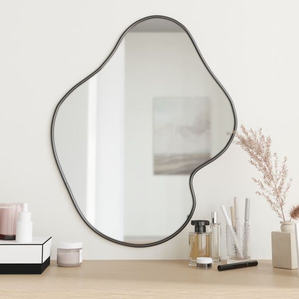 vidaXL Wall Mirror Black 60x50 cm