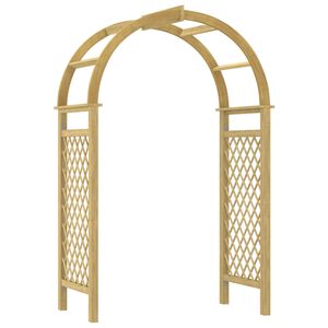 vidaXL Arch with Trellis 141x97x243 cm Impregnated Solid Wood Pine