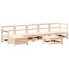 vidaXL 7 Piece Garden Lounge Set Solid Wood Pine
