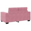 vidaXL Sofa Pink 160 x 77 x 82 cm Poly velvet