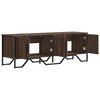 vidaXL TV Cabinet Brown Oak 122x34x41 cm Engineered Wood