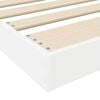 vidaXL Floor Bed Frame White 75 x 190 cm Engineered Wood