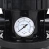 vidaXL Pool Sand Filter with 6-Way Valve Black