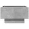 vidaXL Coffee Table with LED Concrete Grey 50x50x30 cm Engineered Wood