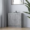 vidaXL Book Cabinet Concrete Grey 82.5x30.5x80 cm Engineered Wood