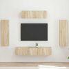 vidaXL TV Cabinet 5 pcs Sonoma Oak