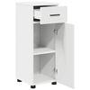 vidaXL Bathroom Furniture Set with Drawer 3 pcs White Engineered wood