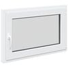 vidaXL Tilt & Turn Basement Window RISOR 90 x 70 cm PVC and Glass