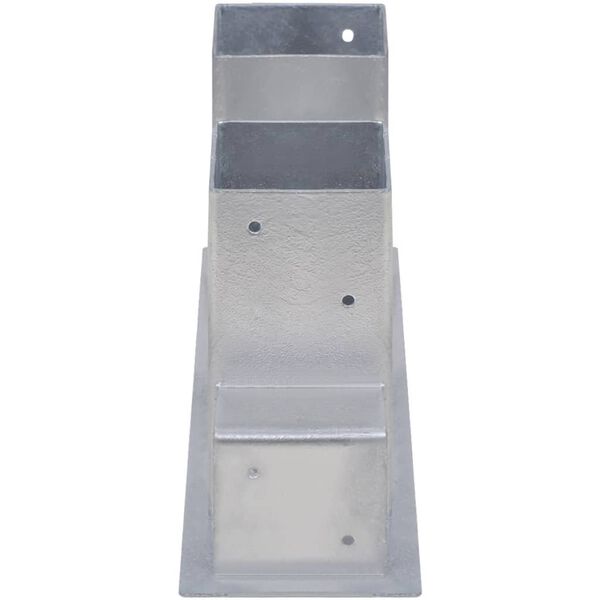 vidaXL Firewood Stacking Aids 4 pcs Steel Silver