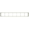 vidaXL Planter White 280x40x40 cm Cold-rolled Steel