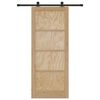 vidaXL Sliding Door ORKDAL Brown 86 x 211 cm Solid Pine Wood