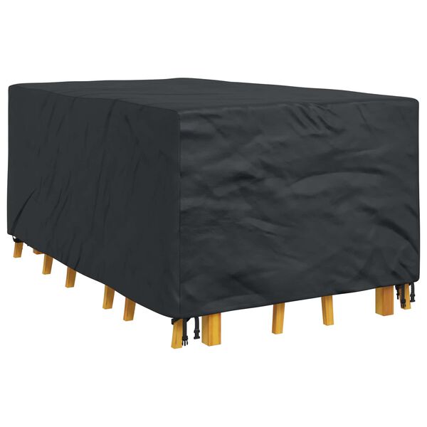 vidaXL Furniture Cover Plain Black 143 x 225 x 90 cm 420D