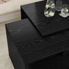 vidaXL Coffee Table Set 2 pcs Black Oak Engineered Wood