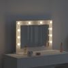vidaXL Vanity Mirror White 60 x 45 x 18 cm Glass and Engineered wood