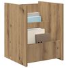 vidaXL Magazine Rack Artisan Oak 35 x 35 x 45 cm Engineered Wood