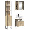 vidaXL Bathroom Furniture Set 3 pcs Sonoma Oak Engineered Wood