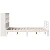 vidaXL Bookcase Bed without Mattress White 140x200cm Solid Wood Pine
