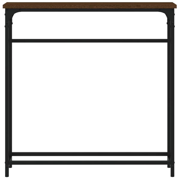 vidaXL Console Table Brown Oak 75x19.5x75 cm Engineered Wood