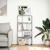 vidaXL Bookcase Concrete Grey 60x20x120.5 cm Engineered Wood
