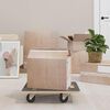 vidaXL Transport Trolley 6 pcs Grey Plywood