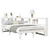 vidaXL Bookcase Bed without Mattress White 120x190 cm Small Double Solid Wood Pine