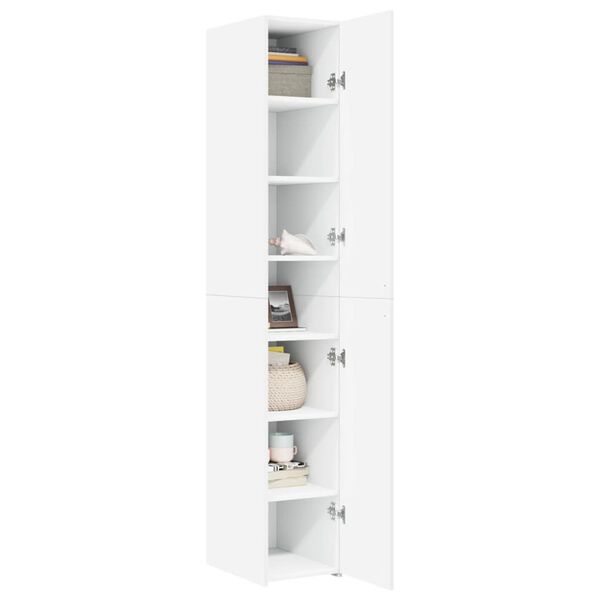 vidaXL Highboard White 30x42.5x185 cm Engineered Wood