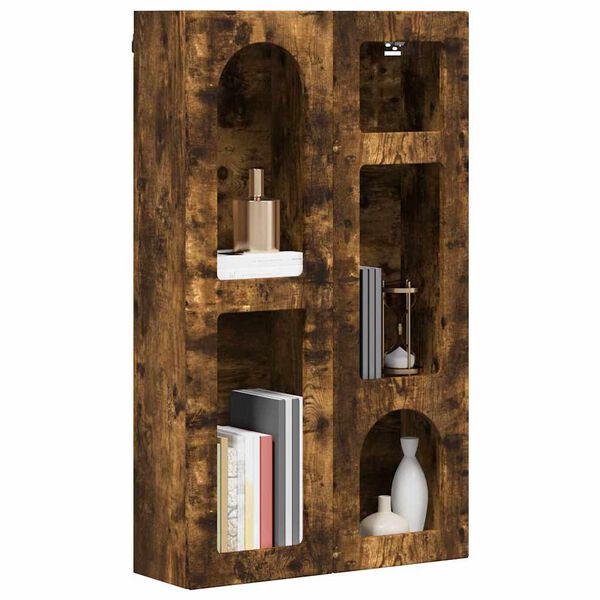 vidaXL Hanging Cabinet Smoked Oak 59 x 20 x 100 cm Engineered Wood