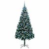 vidaXL Artificial Christmas Tree with 300 LEDs with Stand Green 210 cm