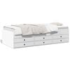 vidaXL Daybed with Drawers without Mattress White 90x200 cm