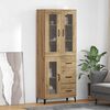 vidaXL Highboard Artisan Oak 69.5 x 34 x 180 cm Engineered Wood