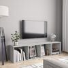 vidaXL Book Cabinet/TV Cabinet Concrete Grey 143x30x36 cm