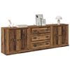 vidaXL Sideboards 3 pcs Old Wood 210 x 35.5 x 67.5 cm Engineered Wood