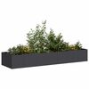 vidaXL Planter Black 280x80x40 cm Steel