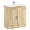 vidaXL Bathroom Furniture Set Sonoma Oak 81 x 40 x 84.5 cm