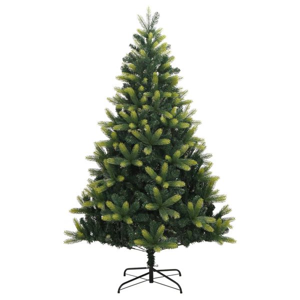 vidaXL Artificial Hinged Christmas Tree with Stand 120 cm