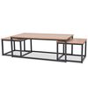 vidaXL Coffee Table Set 3 Pieces Ash