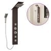 vidaXL Shower Panel System Glass Brown