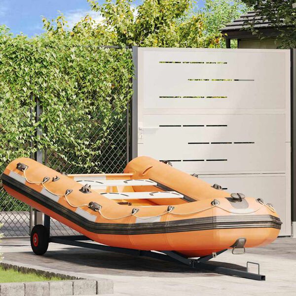 vidaXL Boat Trailer Silver 302 x 107 x 42 cm Steel