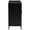 vidaXL Sideboard Black 75x35x70 cm Solid Pinewood
